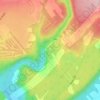 Mappa topografica Canyon Ste-Anne, altitudine, rilievo