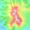 Mappa topografica улица Чкалова, altitudine, rilievo
