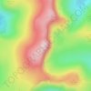 Mappa topografica Aran Fawddwy, altitudine, rilievo