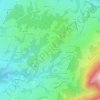 Mappa topografica Les Mellys, altitudine, rilievo