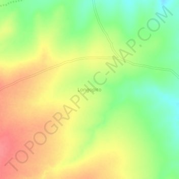 Mappa topografica Longopito, altitudine, rilievo