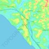Mappa topografica Thottada, altitudine, rilievo