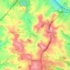 Mappa topografica Compton, altitudine, rilievo