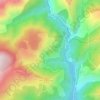 Mappa topografica Le Pous, altitudine, rilievo