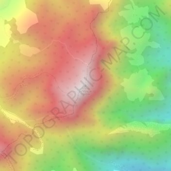 Mappa topografica Morro do Molezão, altitudine, rilievo