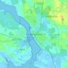 Mappa topografica Nykøbing Falster, altitudine, rilievo