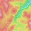 Mappa topografica St Columba Falls, altitudine, rilievo