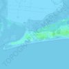 Mappa topografica Bibione Pineda, altitudine, rilievo