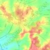 Mappa topografica La Grange à Prévaud, altitudine, rilievo