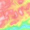Mappa topografica Cedar Mountain, altitudine, rilievo