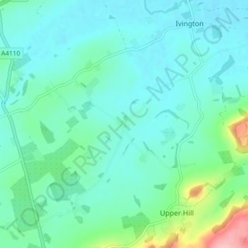 Mappa topografica Aulden, altitudine, rilievo