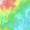 Mappa topografica Leirados, altitudine, rilievo