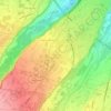 Mappa topografica San Rocco Castagnaretta, altitudine, rilievo