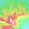 Mappa topografica Alto de les Sendroses o Casalets, altitudine, rilievo