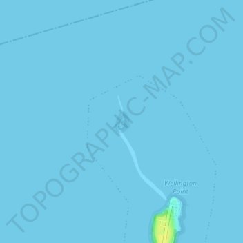 Mappa topografica King Island, altitudine, rilievo
