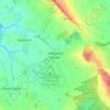 Mappa topografica Halfpenny Green, altitudine, rilievo