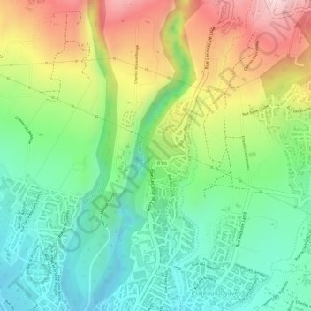 Mappa topografica Roche Maigre, altitudine, rilievo