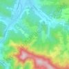 Mappa topografica Paloubard, altitudine, rilievo
