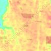 Mappa topografica San Juan, altitudine, rilievo