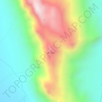 Mappa topografica Kamanga, altitudine, rilievo