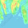 Mappa topografica Giants Neck, altitudine, rilievo