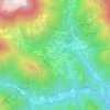 Mappa topografica Colla - Muggiasca, altitudine, rilievo
