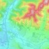 Mappa topografica Alzuza, altitudine, rilievo