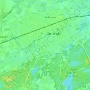 Mappa topografica Hondsberg, altitudine, rilievo