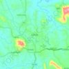 Mappa topografica Karkala, altitudine, rilievo