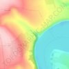 Mappa topografica Drumul de acces spre satul Mаrcăuți, altitudine, rilievo