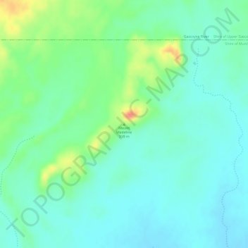Mappa topografica Mount Madeline, altitudine, rilievo