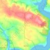 Mappa topografica Houghton, altitudine, rilievo