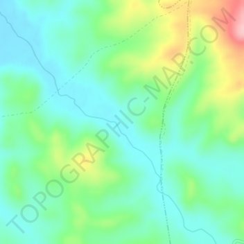 Mappa topografica Cerro Paula, altitudine, rilievo