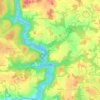 Mappa topografica Kerulo, altitudine, rilievo