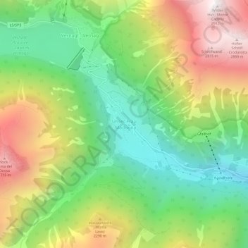 Mappa topografica Unser Frau - Madonna, altitudine, rilievo