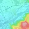 Mappa topografica Gradisca d'Isonzo, altitudine, rilievo