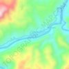 Mappa topografica Pangoa, altitudine, rilievo