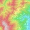 Mappa topografica Migliana, altitudine, rilievo