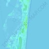 Mappa topografica Port Barcarès, altitudine, rilievo