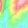 Mappa topografica Orcomone, altitudine, rilievo
