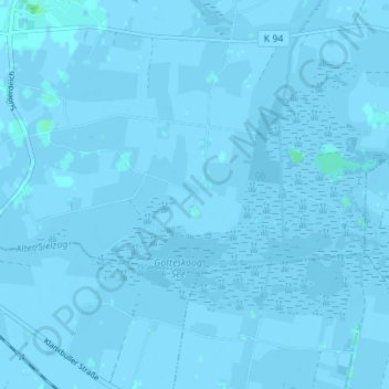 Mappa topografica Bundesgaard, altitudine, rilievo