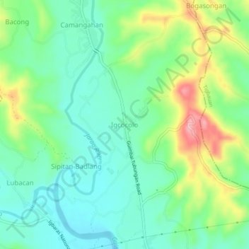 Mappa topografica Igcocolo, altitudine, rilievo