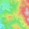 Mappa topografica Le Trévy, altitudine, rilievo