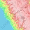 Mappa topografica Provincia de Huarochirí, altitudine, rilievo