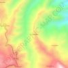 Mappa topografica La Cordillera, altitudine, rilievo