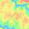Mappa topografica Croix Rouge, altitudine, rilievo