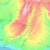 Mappa topografica Ragusa, altitudine, rilievo