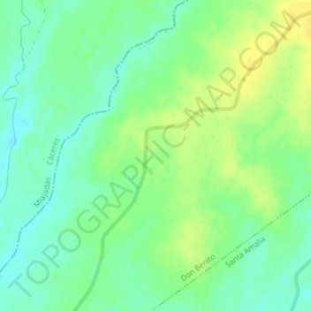 Mappa topografica Zaldivar, altitudine, rilievo