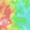 Mappa topografica Les Costas, altitudine, rilievo
