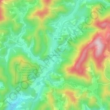 Mappa topografica Iriritimirim, altitudine, rilievo